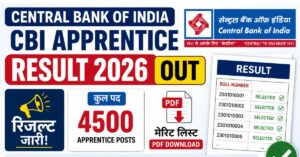 Central Bank of India CBI Apprentice Result