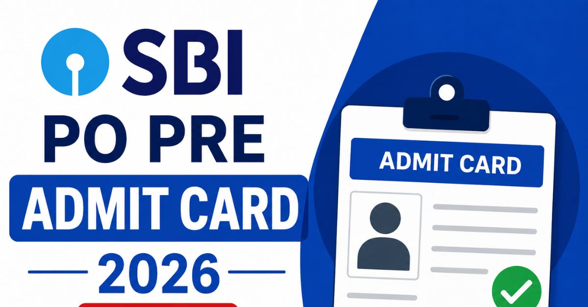 SBI PO Pre Admit Card 2026